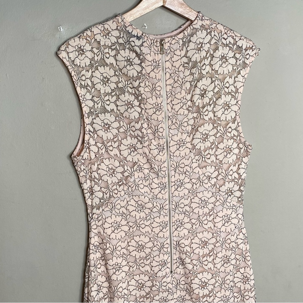 Privy Privately Privileged Women’s Lace Midi Blush Pink Bodycon Dress Size Large - Picture 9 of 16
